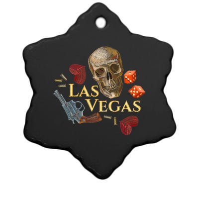 Las Vegas Sin City Ceramic Star Ornament