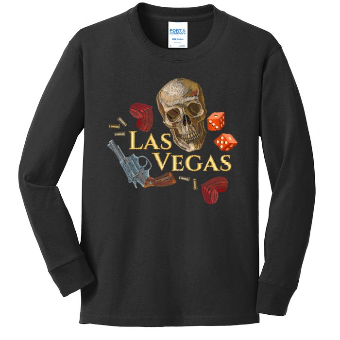 Las Vegas Sin City Kids Long Sleeve Shirt