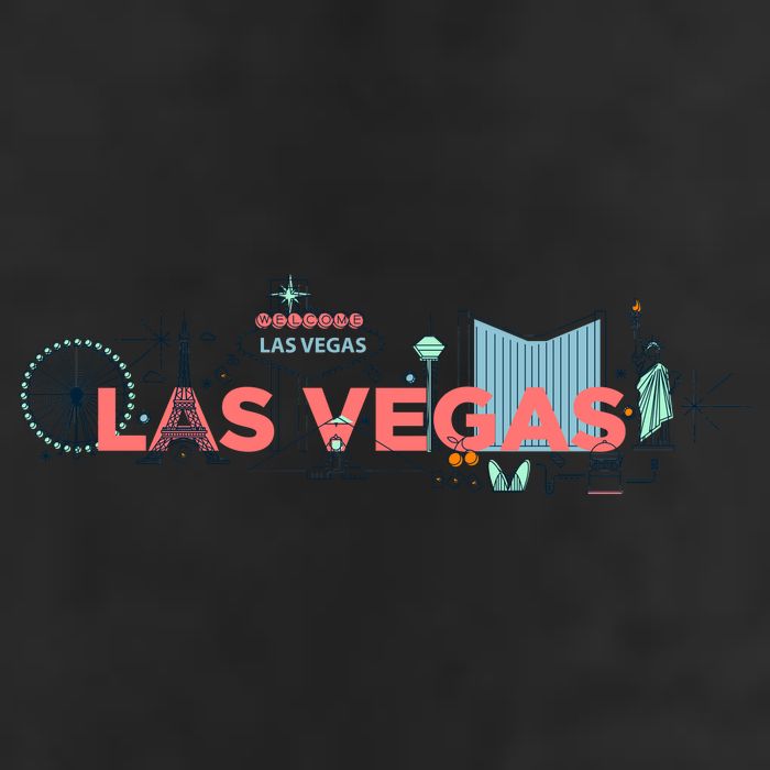 LAS Vegas Sketch Skyline Cool Comfort Performance Bucket Hat
