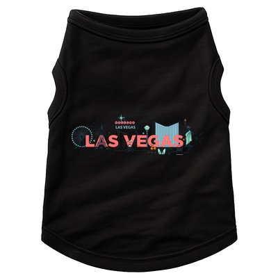 LAS Vegas Sketch Skyline Doggie Tank
