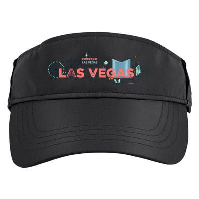 LAS Vegas Sketch Skyline Adult Drive Performance Visor