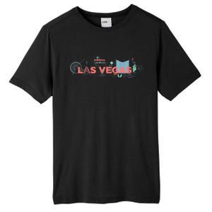 LAS Vegas Sketch Skyline Tall Fusion ChromaSoft Performance T-Shirt