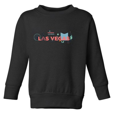 LAS Vegas Sketch Skyline Toddler Sweatshirt