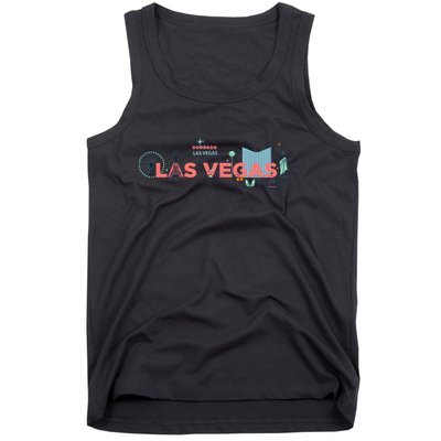 LAS Vegas Sketch Skyline Tank Top