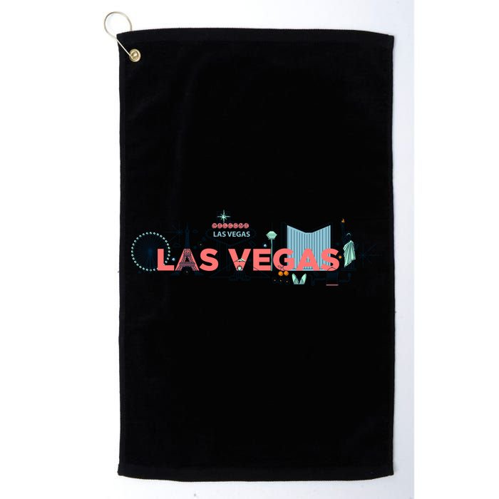 LAS Vegas Sketch Skyline Golf Towel
