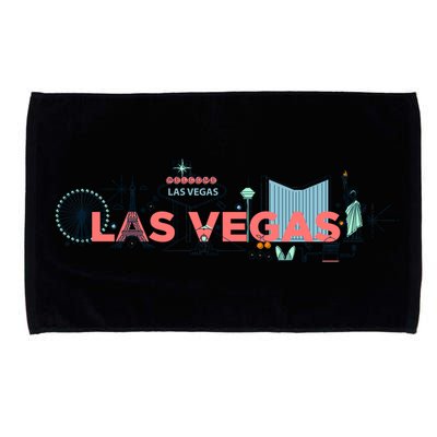 LAS Vegas Sketch Skyline Microfiber Hand Towel