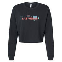 LAS Vegas Sketch Skyline Cropped Pullover Crew
