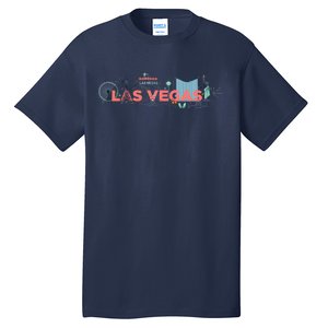 LAS Vegas Sketch Skyline Tall T-Shirt