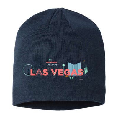 LAS Vegas Sketch Skyline Sustainable Beanie