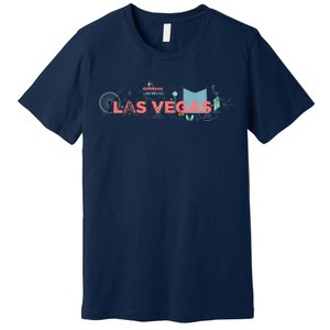 LAS Vegas Sketch Skyline Premium T-Shirt