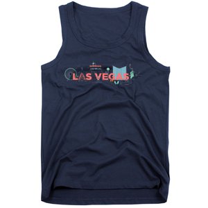 LAS Vegas Sketch Skyline Tank Top