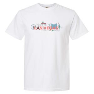 LAS Vegas Sketch Skyline Garment-Dyed Heavyweight T-Shirt