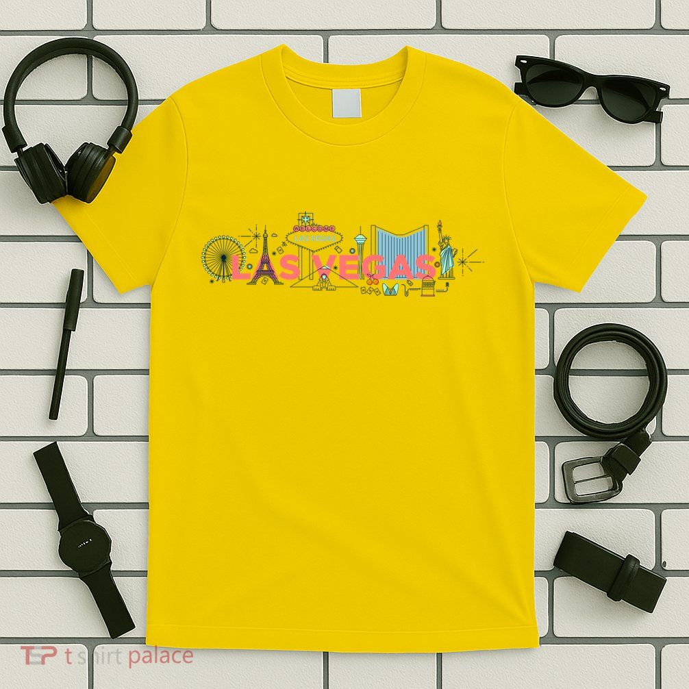 LAS Vegas Sketch Skyline T-Shirt