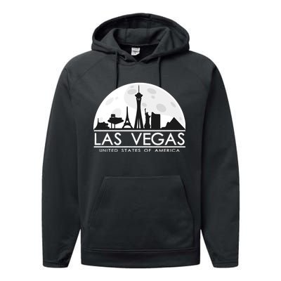 Las Vegas Skyline Performance Fleece Hoodie