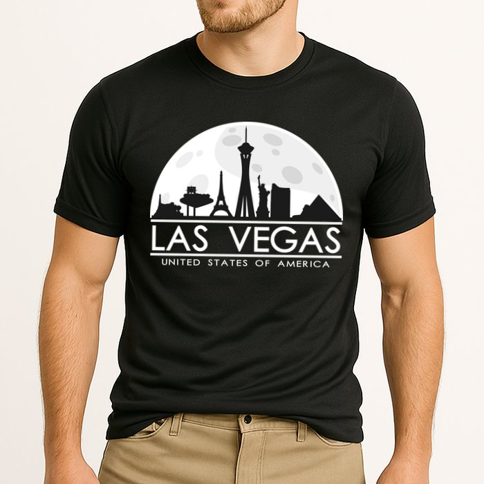 Las Vegas Skyline Cooling Performance Crew T-Shirt