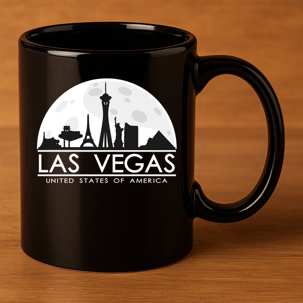 Las Vegas Skyline 11oz C Handle Ceramic Mug