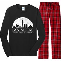 Las Vegas Skyline Long Sleeve Pajama Set