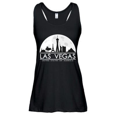 Las Vegas Skyline Ladies Essential Flowy Tank