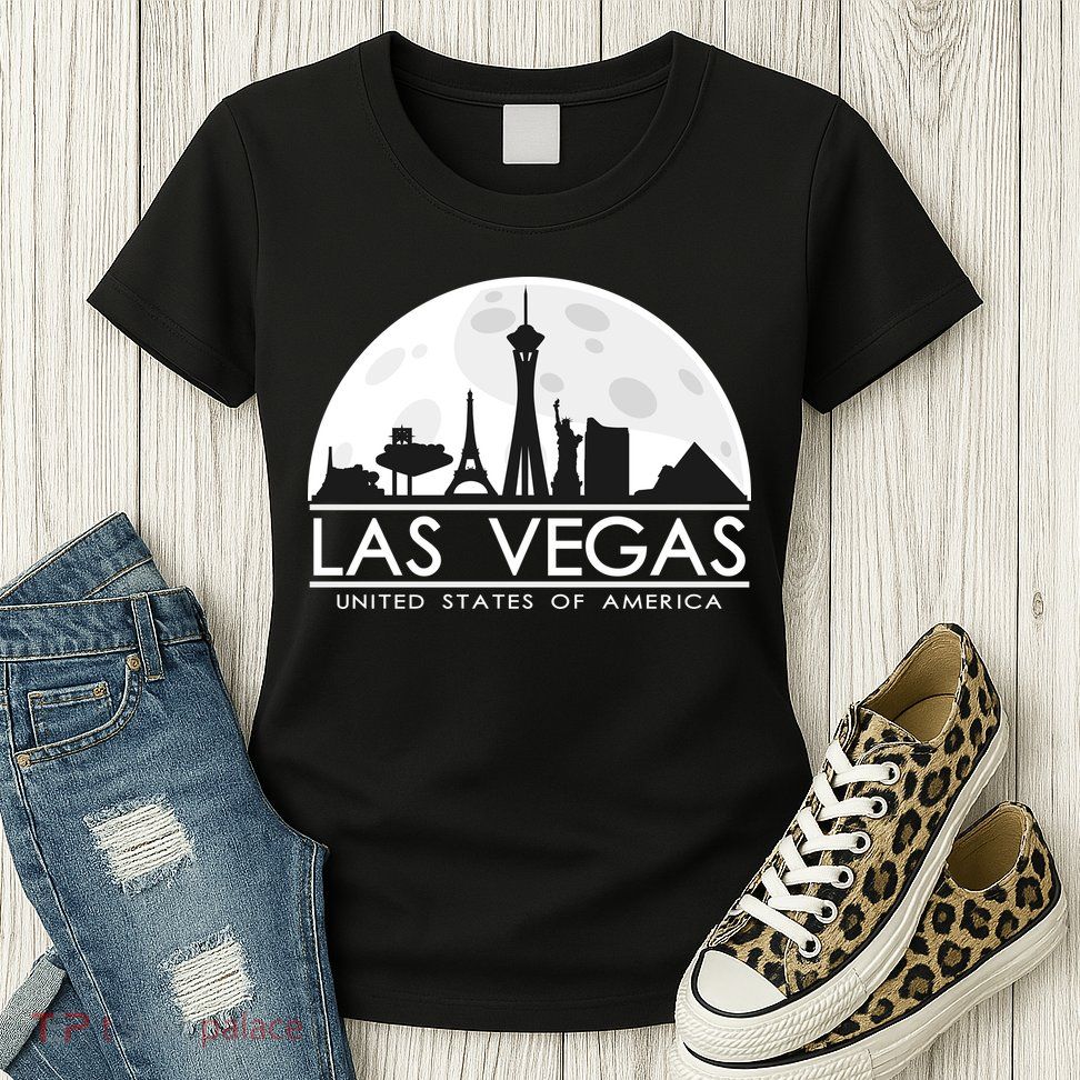 Las Vegas Skyline Womens T-Shirt