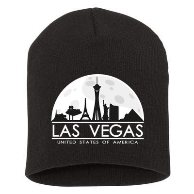 Las Vegas Skyline Short Acrylic Beanie