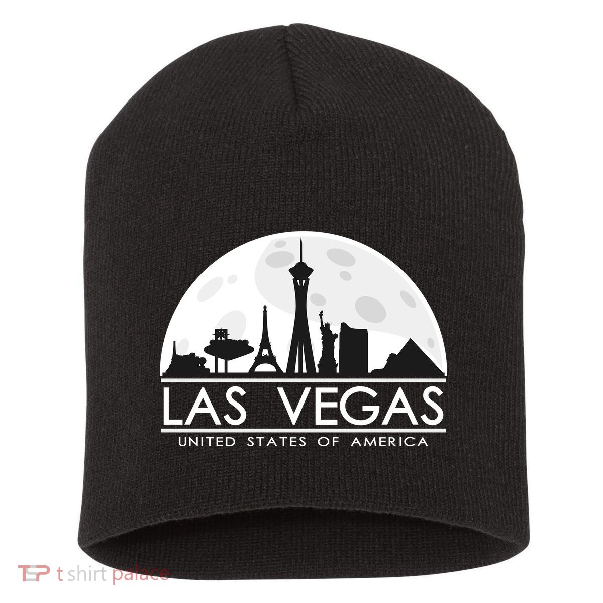 Las Vegas Skyline Short Acrylic Beanie