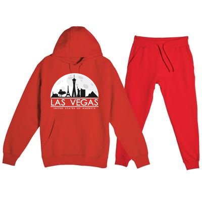 Las Vegas Skyline Premium Hooded Sweatsuit Set