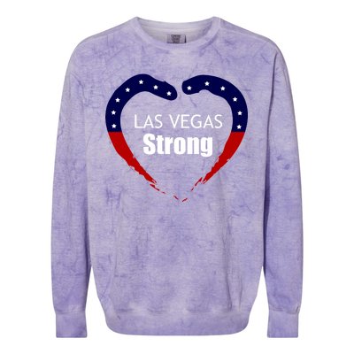 Las Vegas Strong Colorblast Crewneck Sweatshirt