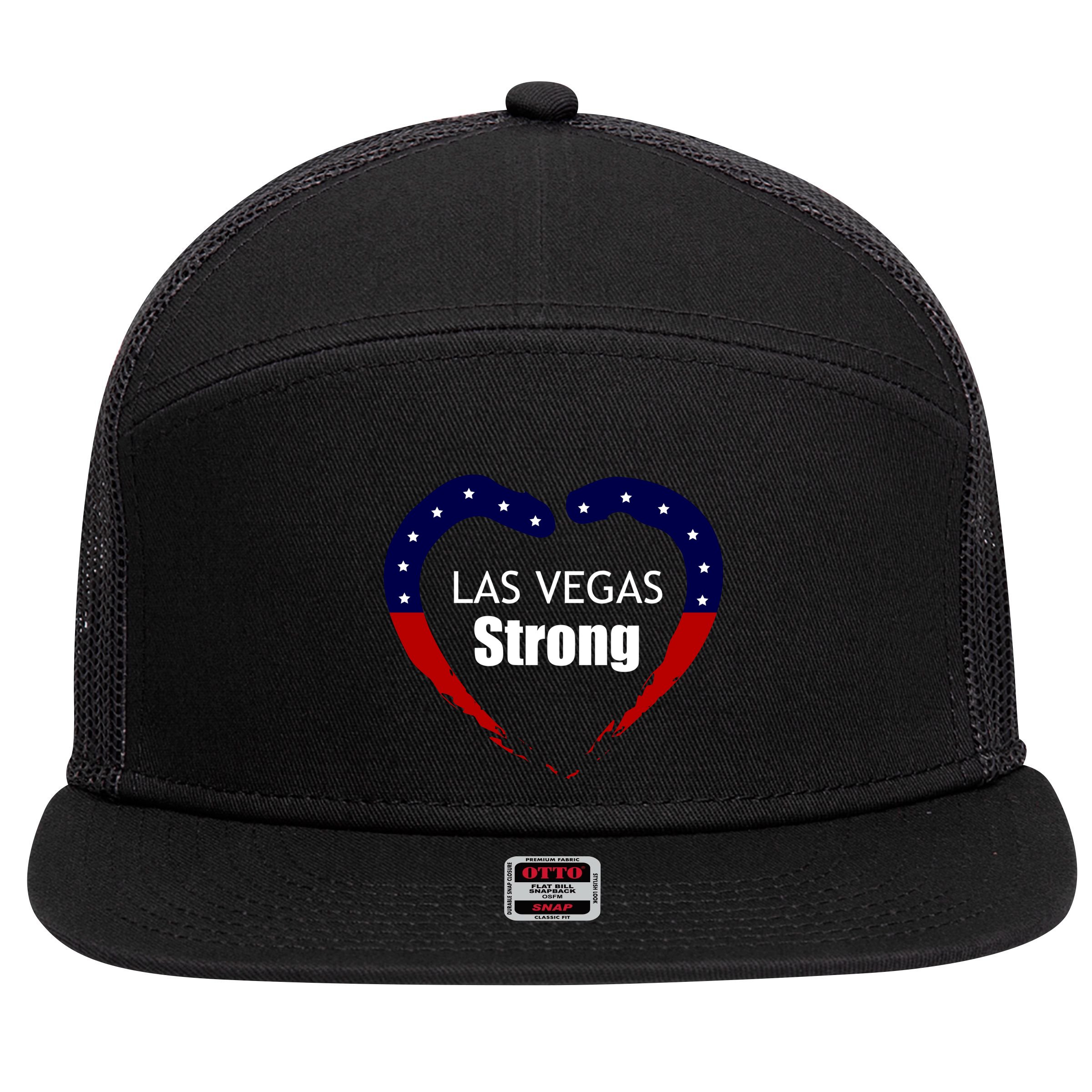 Las Vegas Strong 7 Panel Mesh Trucker Snapback Hat