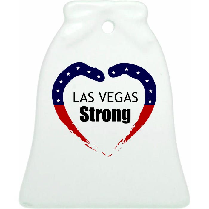 Las Vegas Strong Ceramic Bell Ornament