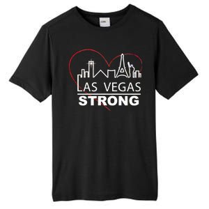 Las Vegas Strong Heart Skyline Tall Fusion ChromaSoft Performance T-Shirt