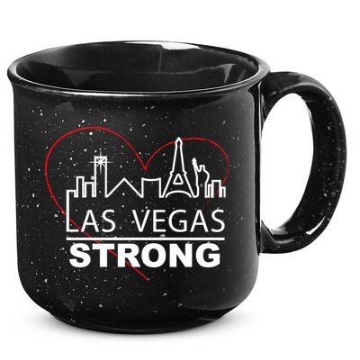 Las Vegas Strong Heart Skyline 15oz Campfire Ceramic Mug