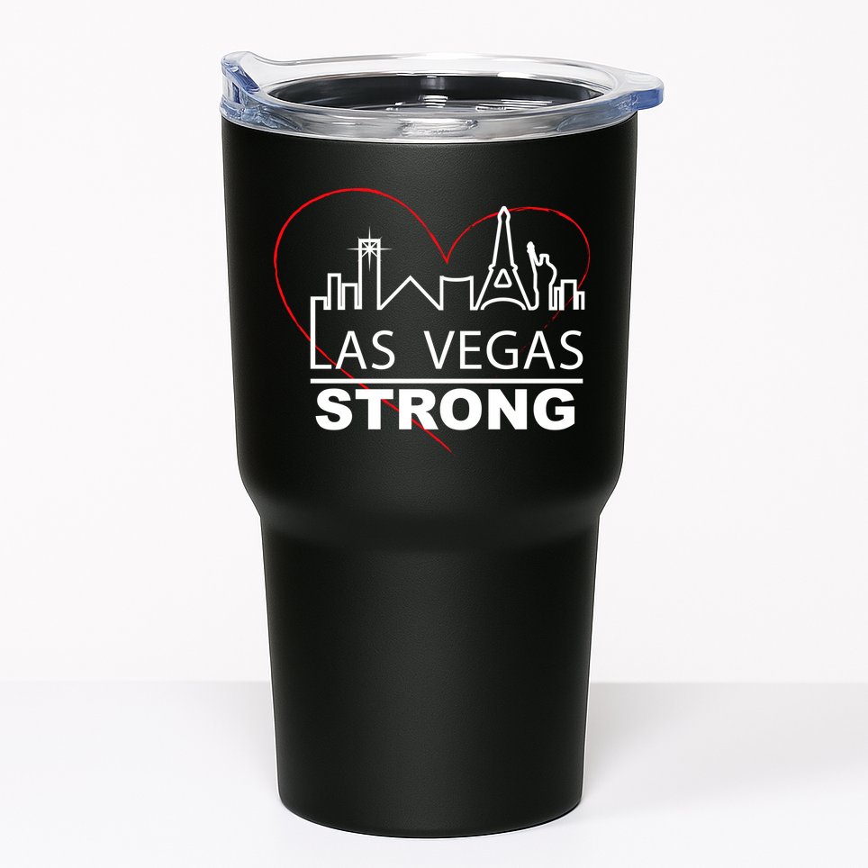Las Vegas Strong Heart Skyline Tumbler