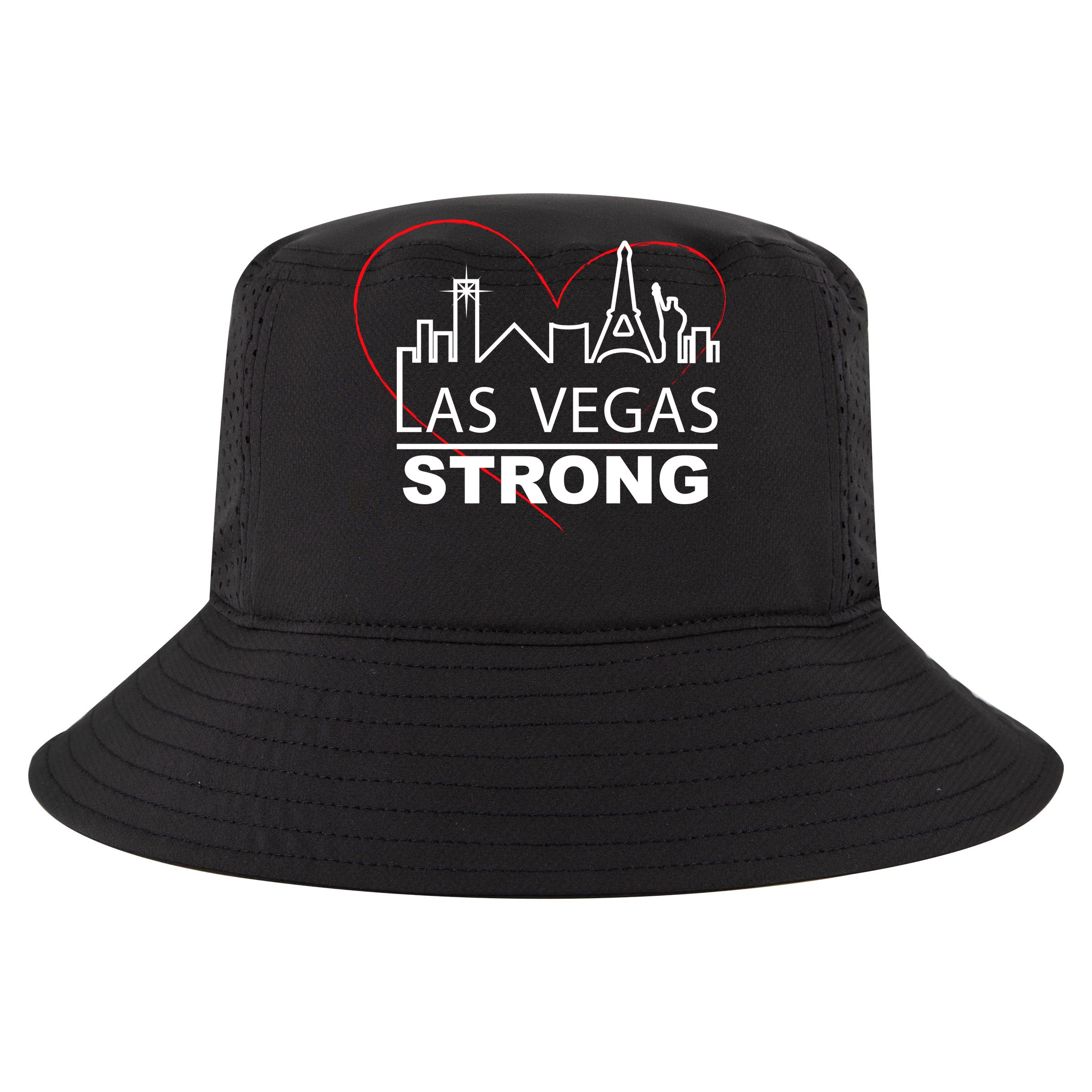 Las Vegas Strong Heart Skyline Cropped Pullover Crew