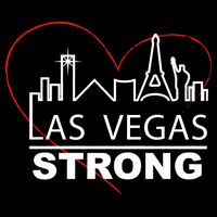 Las Vegas Strong Heart Skyline Cropped Pullover Crew