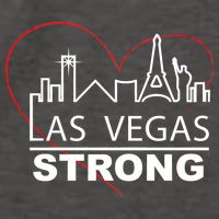 Las Vegas Strong Heart Skyline Vector Backpack