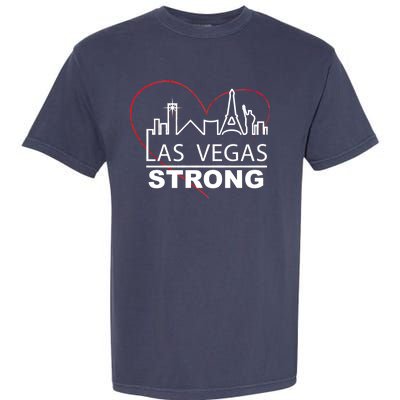 Las Vegas Strong Heart Skyline Garment-Dyed Heavyweight T-Shirt