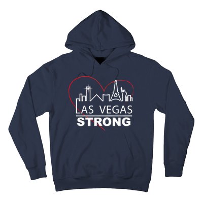 Las Vegas Strong Heart Skyline Hoodie