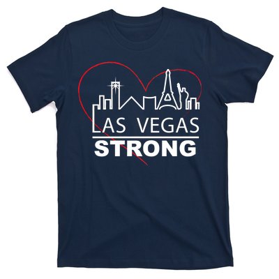 Las Vegas Strong Heart Skyline T-Shirt