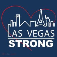 Las Vegas Strong Heart Skyline T-Shirt