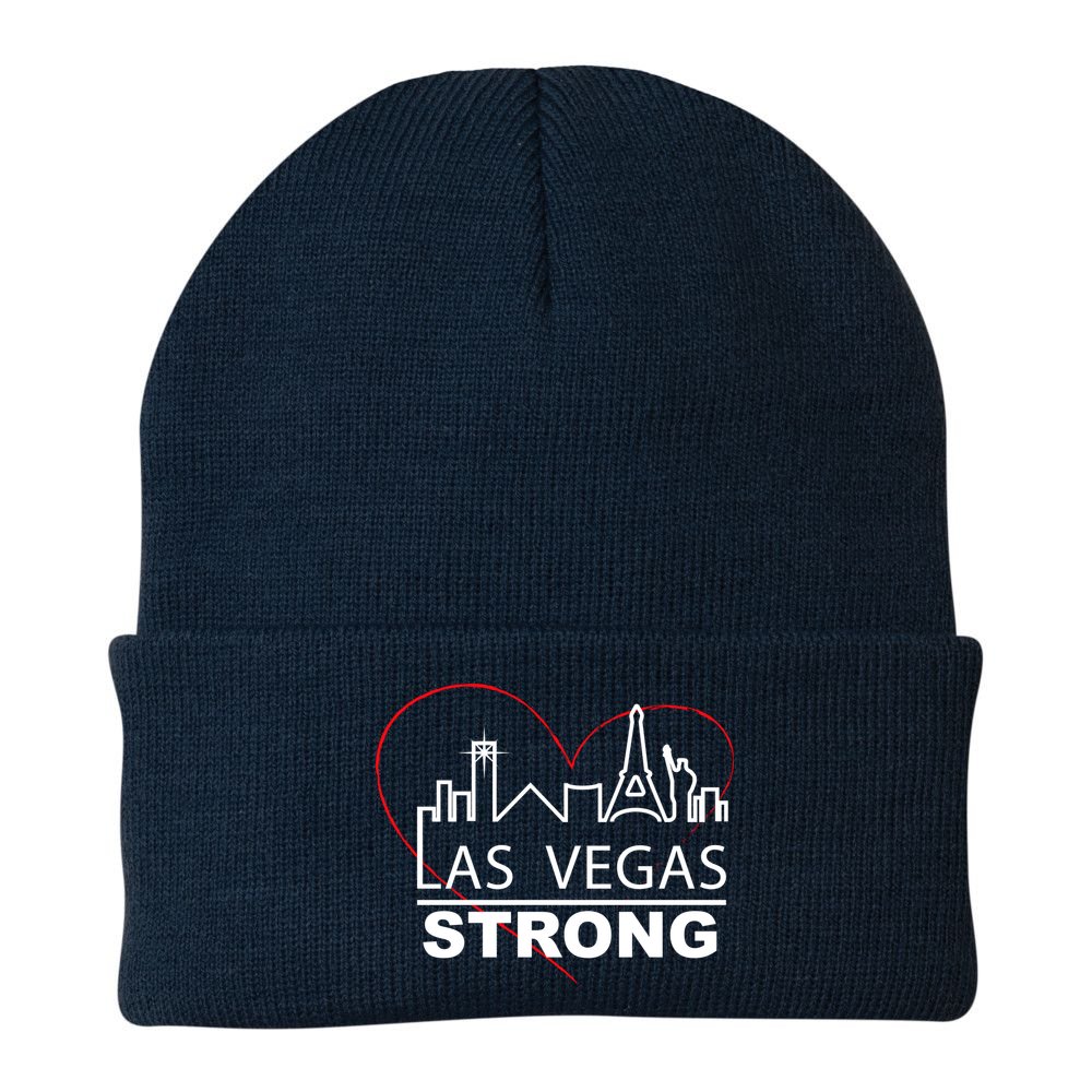 Las Vegas Strong Heart Skyline Beanie