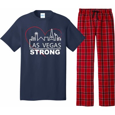 Las Vegas Strong Heart Skyline Pajama Set