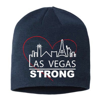 Las Vegas Strong Heart Skyline Sustainable Beanie