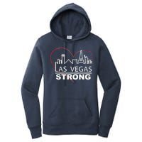 Las Vegas Strong Heart Skyline Women's Pullover Hoodie