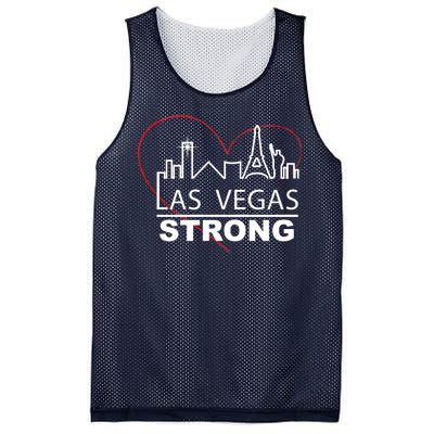 Las Vegas Strong Heart Skyline Mesh Reversible Basketball Jersey Tank