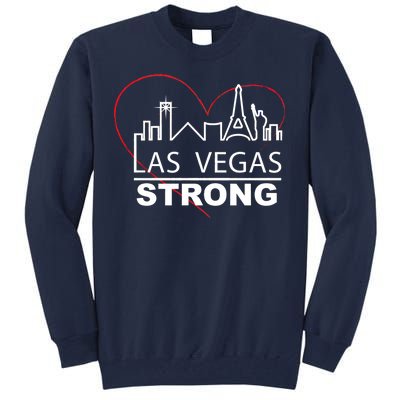 Las Vegas Strong Heart Skyline Tall Sweatshirt