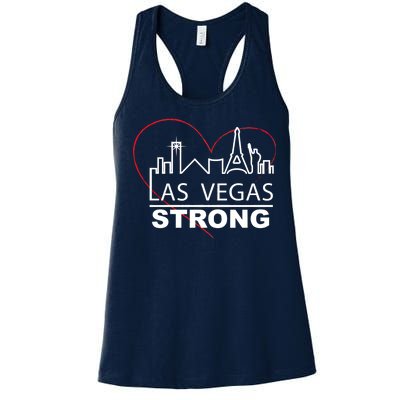 Las Vegas Strong Heart Skyline Women's Racerback Tank