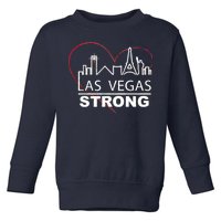 Las Vegas Strong Heart Skyline Toddler Sweatshirt