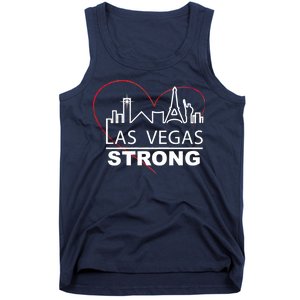 Las Vegas Strong Heart Skyline Tank Top