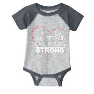 Las Vegas Strong Heart Skyline Infant Baby Jersey Bodysuit