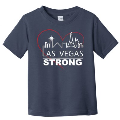 Las Vegas Strong Heart Skyline Toddler T-Shirt